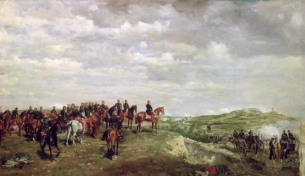 Napoléon III (1808-73) à la bataille de Solférino en 1859, 1863
